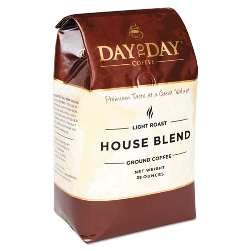 100% Pure Coffee, House Blend, Ground, 28 oz Bag, 3/Pack. Picture 1