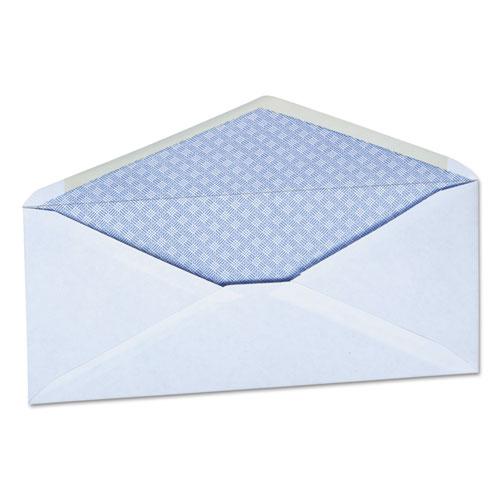 Open-Side Security Tint Business Envelope, #10, Monarch Flap, Gummed Closure, 4.13 x 9.5, White, 500/Box. Picture 1