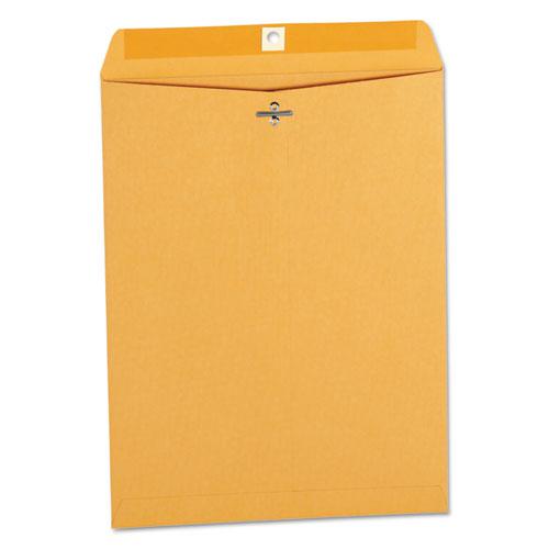 Kraft Clasp Envelope, #12 1/2, Square Flap, Clasp/Gummed Closure, 9.5 x 12.5, Brown Kraft, 100/Box. The main picture.