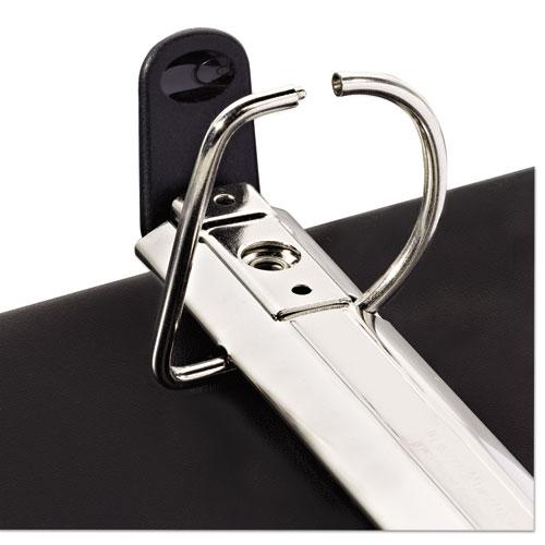 Heavy-Duty Non Stick View Binder with DuraHinge and Slant Rings, 3 Rings, 1" Capacity, 11 x 8.5, Black, (5300). Picture 4