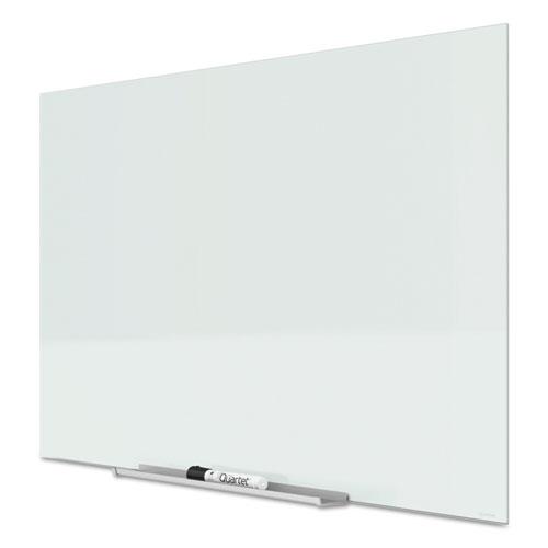 InvisaMount Magnetic Glass Marker Board, 74 x 42, White Surface. Picture 5