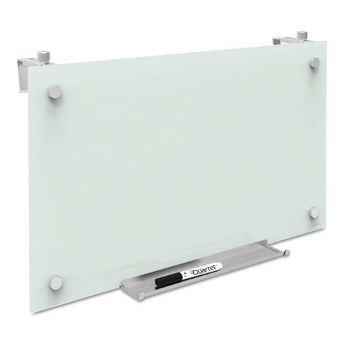 Infinity Magnetic Glass Dry Erase Cubicle Board, 30 x 18, White Surface. Picture 2