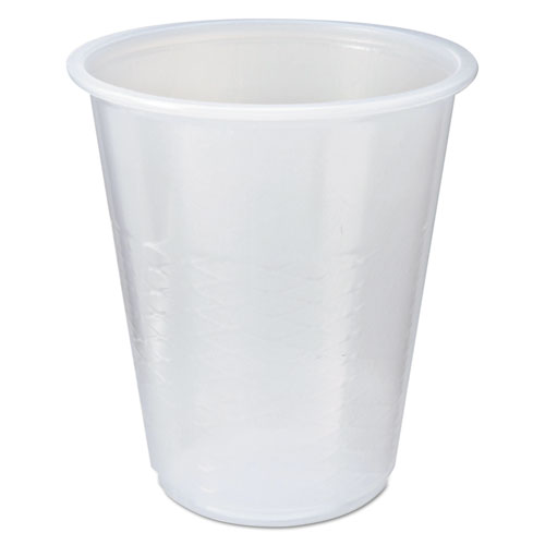RK Crisscross Cold Drink Cups, 3 oz, Clear, 100 Bag, 25 Bags/Carton. Picture 1
