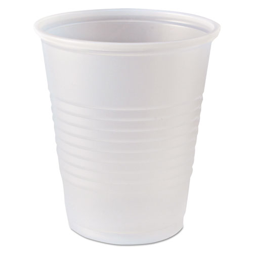 RK Ribbed Cold Drink Cups, 5 oz, Clear, 100/Bag, 25 Bags/Carton. Picture 1