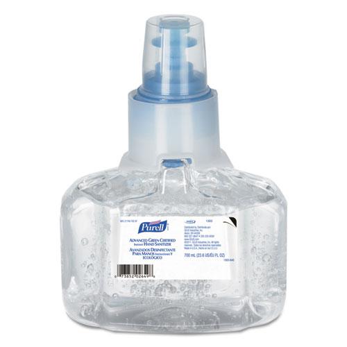 Advanced Hand Sanitizer Green Certified Gel Refill, For LTX-7 Dispensers, 700 mL, Fragrance-Free. Picture 1