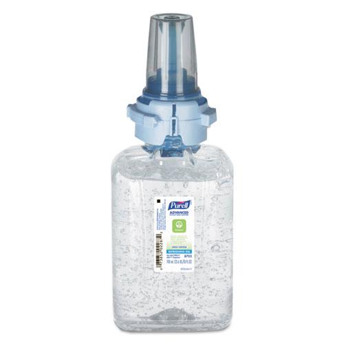 Advanced Hand Sanitizer Green Certified Gel Refill,  For ADX-7 Dispensers, 700 mL, Fragrance-Free. Picture 1
