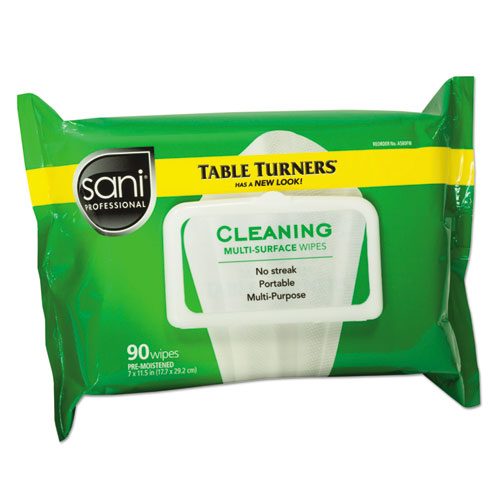 Multi-Surface Cleaning Wipes, 1-Ply, 11.5 x 7, Fresh Scent, White, 90 Wipes/Pack, 12 Packs/Carton. Picture 1