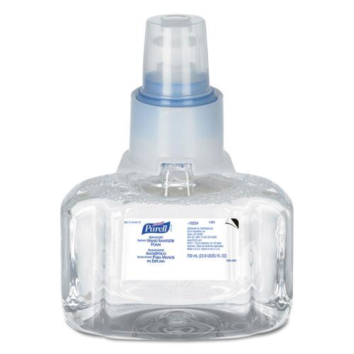 Advanced Foam Hand Sanitizer, LTX-7, 700 mL Refill, Fragrance-Free, 3/Carton. Picture 1