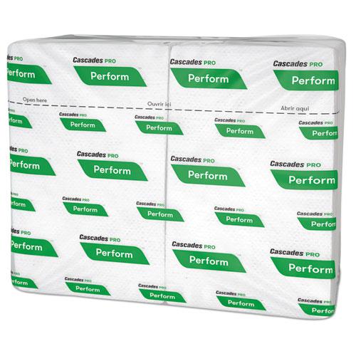 Perform Interfold Napkins, 1-Ply, 6.5 x 4.25, White, 376/Pack, 16 Packs/Carton. Picture 1