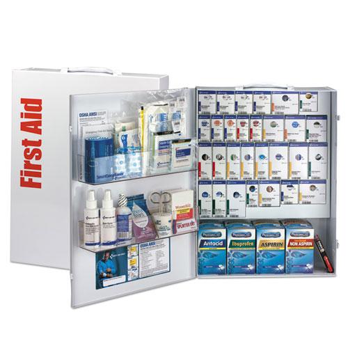 ANSI 2015 SmartCompliance General Business First Aid Kit for 150 People, 925 Pieces, Metal Case. Picture 1