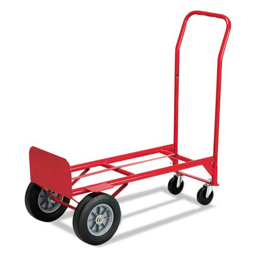 Two-Way Convertible Hand Truck, 500 to 600 lb Capacity, 18 x 51, Red. Picture 2