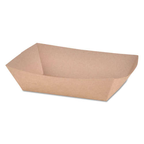 Paper Food Baskets, 2 lb Capacity, Brown Kraft, 1,000/Carton. Picture 1