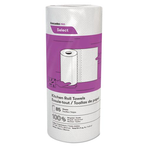 Select Kitchen Roll Towels, 2-Ply, 8 x 11, 85/Roll, 30/Carton. Picture 1