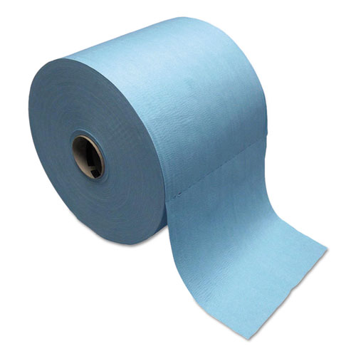 Tuff-Job Spunlace Towels, Blue, Jumbo Roll, 12 x 13, 955/Roll. Picture 1