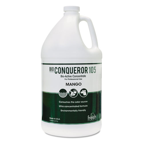 Bio Conqueror 105 Enzymatic Odor Counteractant Concentrate, Mango, 1 gal Bottle, 4/Carton. Picture 1