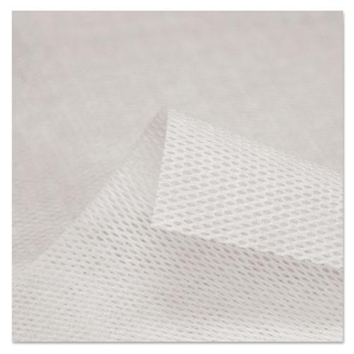 Masslinn Shop Towels, 1-Ply, 12 x 17, Unscented, White, 100/Pack, 12 Packs/Carton. Picture 3