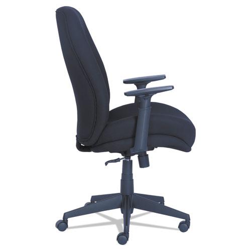 Baldwyn Series Mid Back Task Chair, Supports Up to 275 lb, 19" to 22" Seat Height, Black. Picture 3