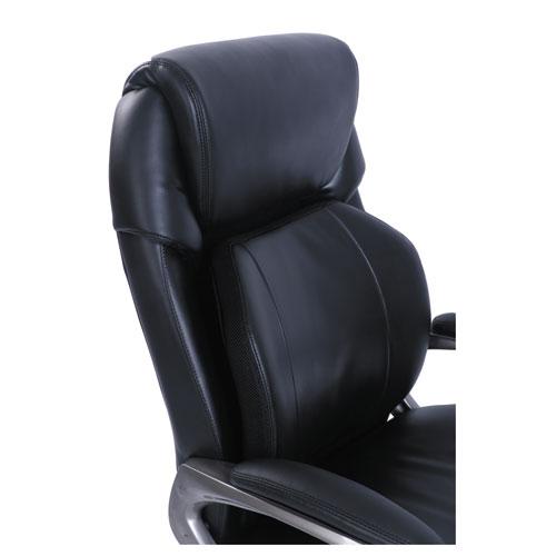 Cosset Big and Tall Executive Chair, Supports Up to 400 lb, 19" to 22" Seat Height, Black Seat/Back, Slate Base. Picture 3