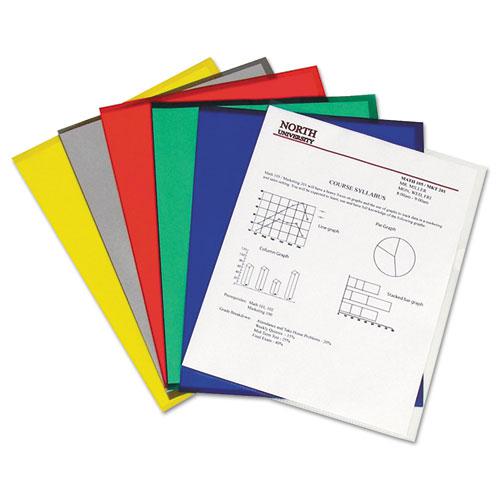 Antimicrobial Protected Poly Project Folders, Letter Size, Clear, 25/Box. Picture 2