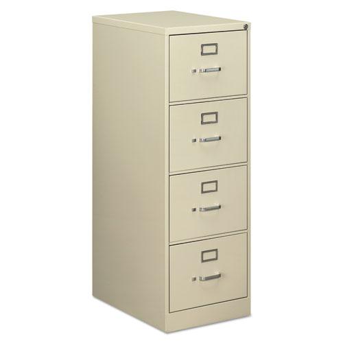 Economy Vertical File, 4 Legal-Size File Drawers, Putty, 18" x 25" x 52". Picture 1