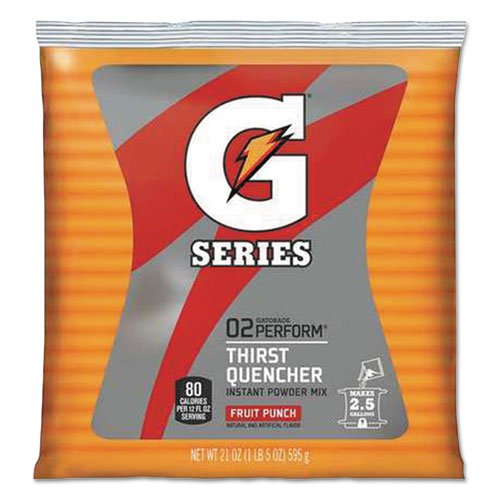 Thirst Quencher Powdered Drink Mix, Fruit Punch, 21oz Packet, 32/Carton. Picture 1