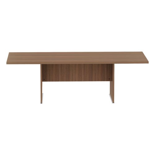 Alera Valencia Series Conference Table, Rectangular, 94.5w x 41.38d x 29.5h, Modern Walnut. Picture 3