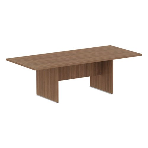 Alera Valencia Series Conference Table, Rectangular, 94.5w x 41.38d x 29.5h, Modern Walnut. Picture 1