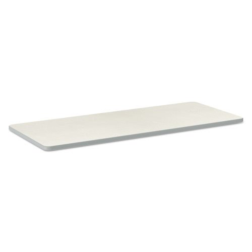 Build Rectangle Shape Table Top, 60w x 24d, Silver Mesh. Picture 1