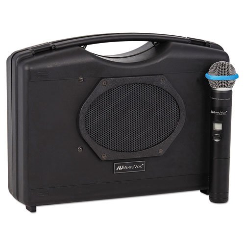 Bluetooth Audio Portable Buddy with Wireless Handheld Mic, 50W, Black. Picture 1