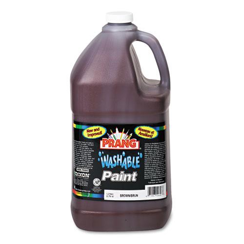 Washable Paint, Brown, 1 gal Bottle. Picture 1