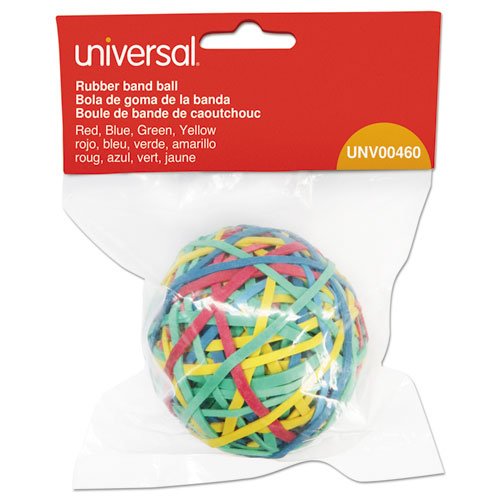Rubber Band Ball, 3" Diameter, Size 32, Assorted Colors, 260/Pack. Picture 2
