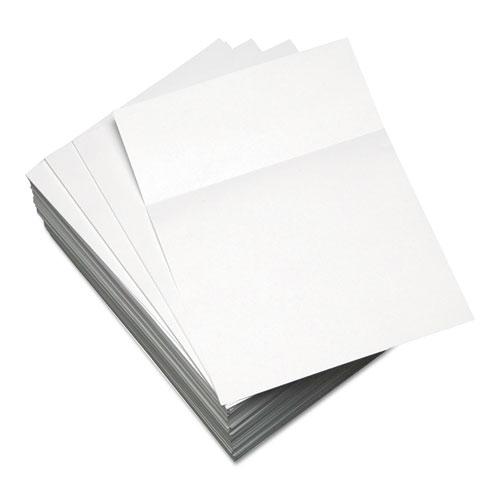 Custom Cut-Sheet Copy Paper, 92 Bright, Micro-Perforated 3.5" from Bottom, 20 lb Bond Weight, 8.5 x 11, White, 500/Ream. Picture 1