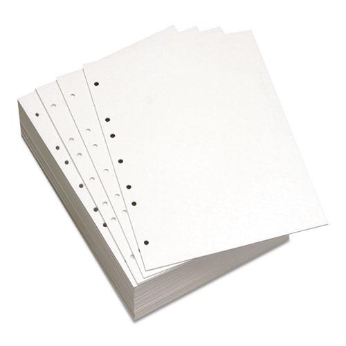 Custom Cut-Sheet Copy Paper, 92 Bright, 7-Hole Side Punched, 20 lb, 8.5 x 11, White, 500/Ream. The main picture.