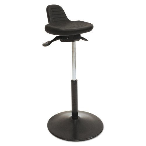 Pneumatic Sit-Stand Stool, Supports Up to 250 lb, Black. The main picture.