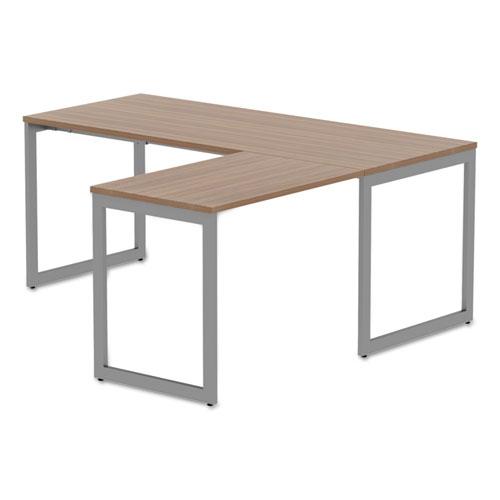 Alera Open Office Series O-Leg Return Base, Fully Adjustable, 36 to 70.78w x 23.38d x 28.5h, Silver. Picture 10