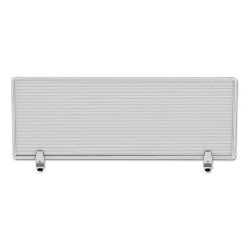 Polycarbonate Privacy Panel, 47w x 0.5d x 18h, Silver/Clear. Picture 3