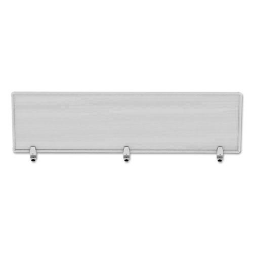 Polycarbonate Privacy Panel, 65w x 0.5d x 18h, Silver/Clear. Picture 3