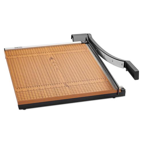 Square Commercial Grade Wood Base Guillotine Trimmer, 15 Sheets, 18" Cut Length, 18 x 18. Picture 3
