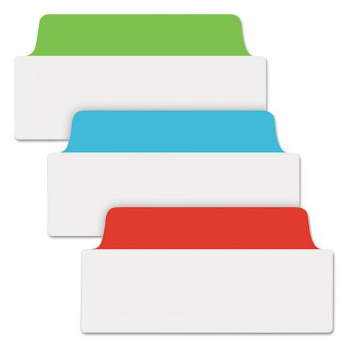 Ultra Tabs Repositionable Tabs, Wide and Slim: 3" x 1.5", 1/3-Cut, Assorted Colors, 24/Pack. Picture 3