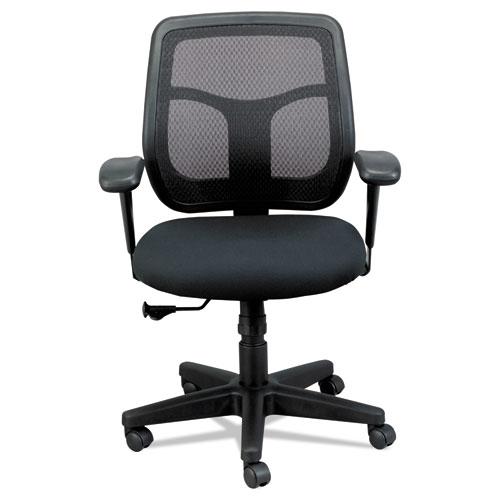 Apollo Mid-Back Mesh Chair, 18.1" to 21.7" Seat Height, Black. Picture 1
