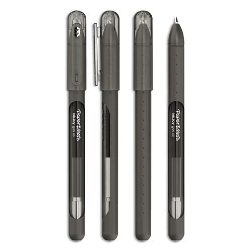 InkJoy Gel Pen, Stick, Medium 0.7 mm, Black Ink, Black Barrel, Dozen. The main picture.