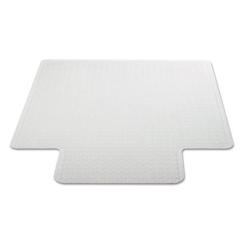 Occasional Use Studded Chair Mat for Flat Pile Carpet, 36 x 48, Lipped, Clear. Picture 9