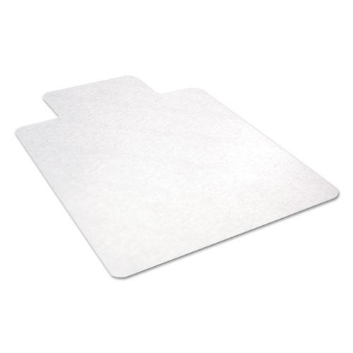 All Day Use Non-Studded Chair Mat for Hard Floors, 45 x 53, Wide Lipped, Clear. Picture 6