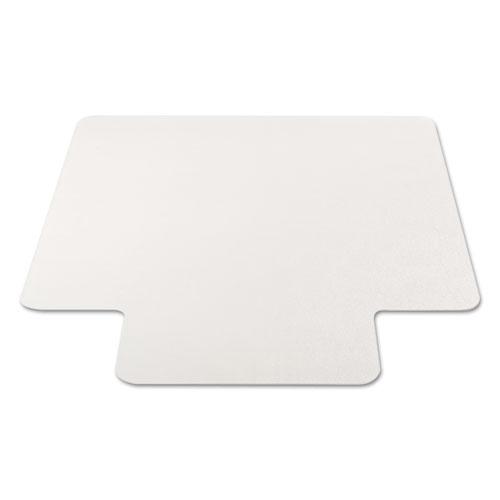All Day Use Non-Studded Chair Mat for Hard Floors, 45 x 53, Wide Lipped, Clear. Picture 9