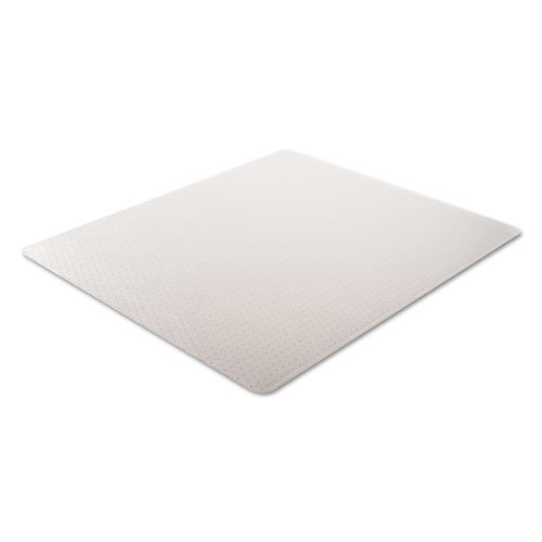 Occasional Use Studded Chair Mat for Flat Pile Carpet, 46 x 60, Rectangular, Clear. Picture 8