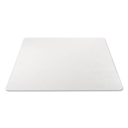 Occasional Use Studded Chair Mat for Flat Pile Carpet, 46 x 60, Rectangular, Clear. Picture 9