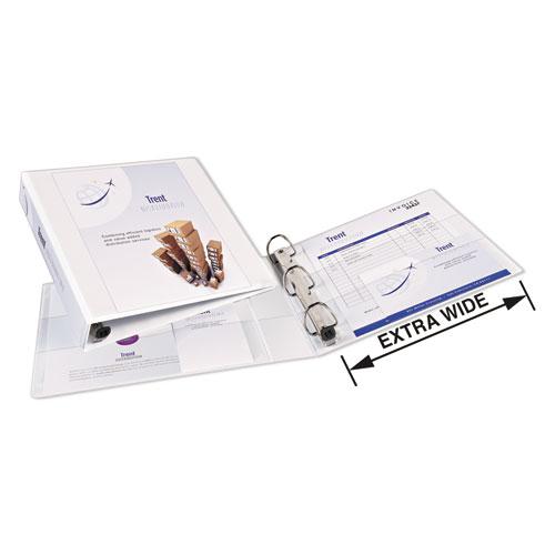 Heavy-Duty View Binder with DuraHinge, One Touch EZD Rings/Extra-Wide Cover, 3 Ring, 1.5" Capacity, 11 x 8.5, White, (1319). Picture 4