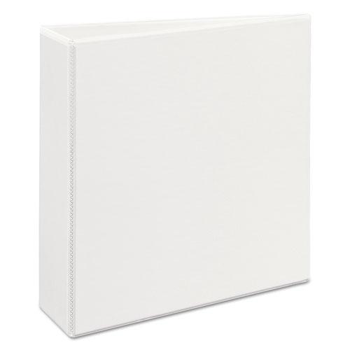 Heavy-Duty View Binder with DuraHinge, One Touch EZD Rings and Extra-Wide Cover, 3 Ring, 3" Capacity, 11 x 8.5, White, (1321). Picture 1