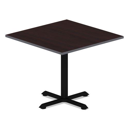 Reversible Laminate Table Top, Square, 35.38w x 35.38d, Medium Cherry/Mahogany. Picture 3