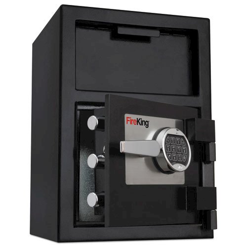 Depository Security Safe, 2.72 cu ft, 24w x 13.4d x 10.83h, Black. The main picture.